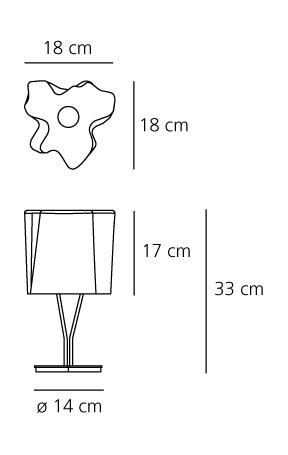 Лампа настольная Logico micro tavolo ,h=33 cм