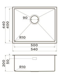 Мойка Taki 54-U/IF lg