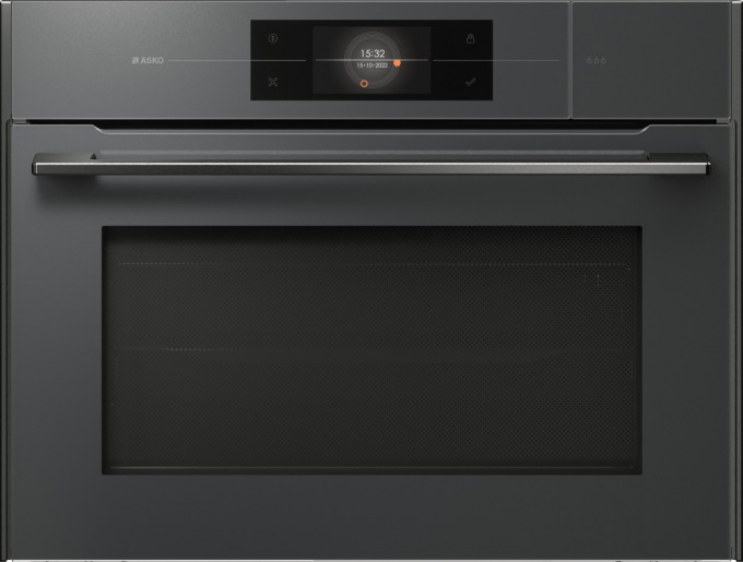 Компактный духовой шкаф OCSM8478GG с функциями пара и СВЧ