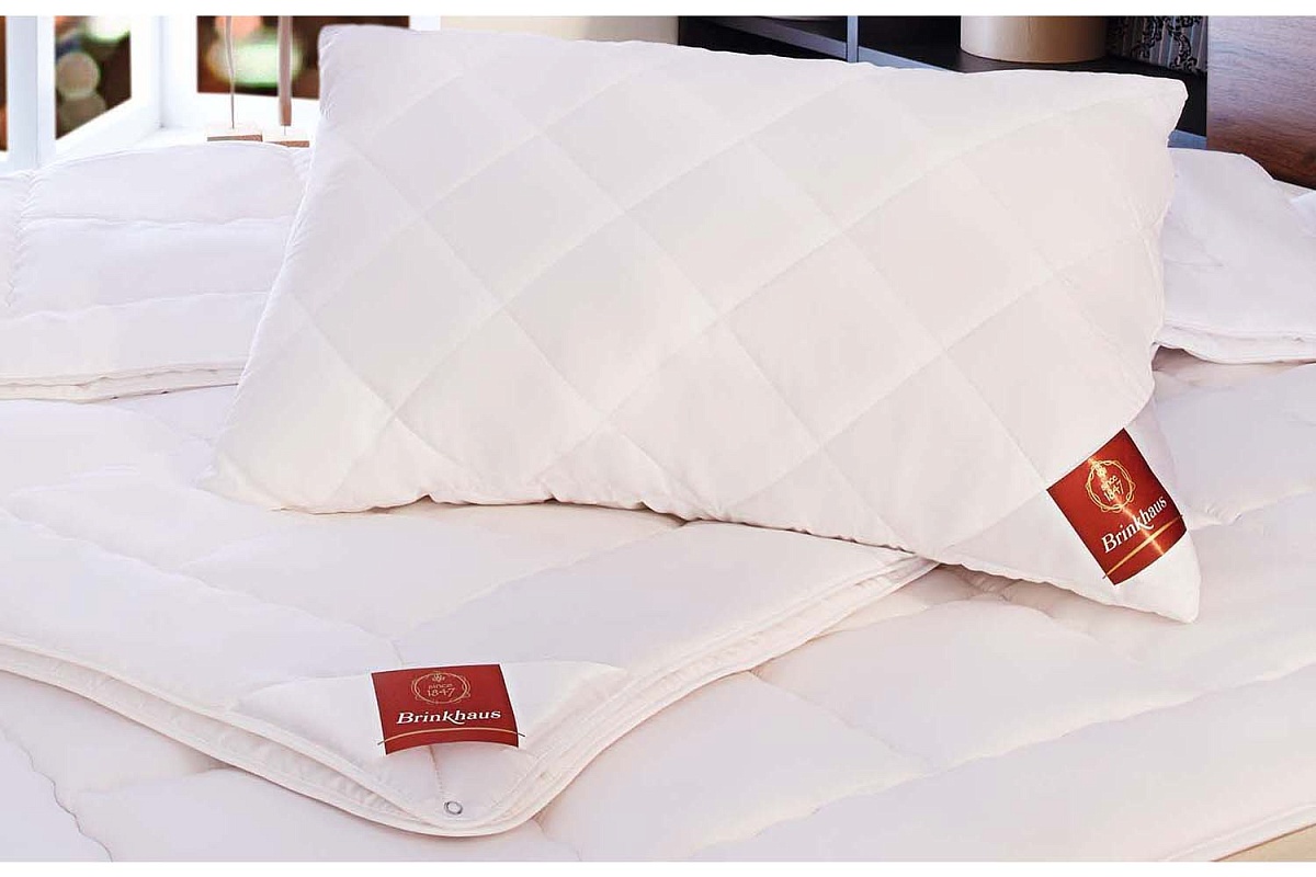 Подушка  EXQUISIT, овечья шерсть, средняя жесткость, Classic