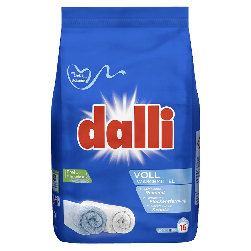 Стиральный порошок для стирки светлого и белого белья Dalli Vollwaschmittel 1,04 кг.