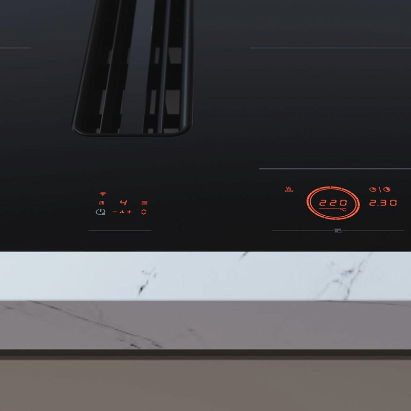 Индукционная варочная панель со встроенной вытяжкой HIHD854MM