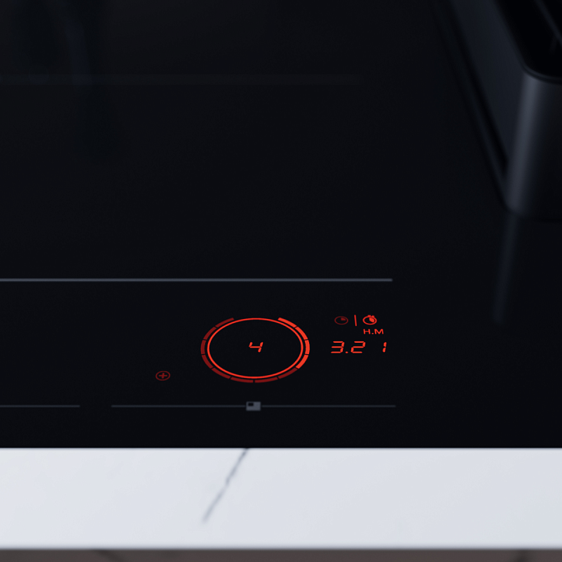 Индукционная варочная панель со встроенной вытяжкой HIHD854GF